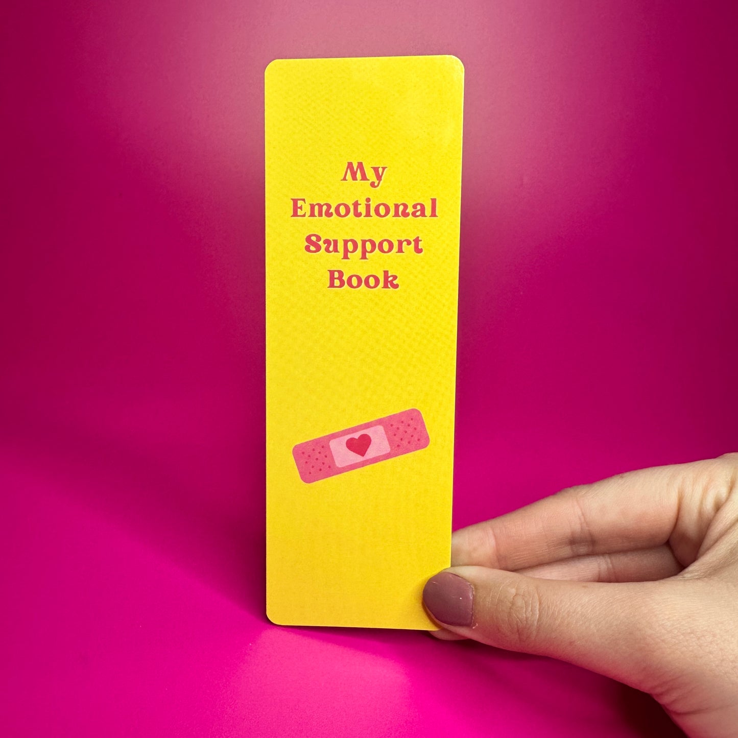 My Emotional Support Book - Yellow Bookmark