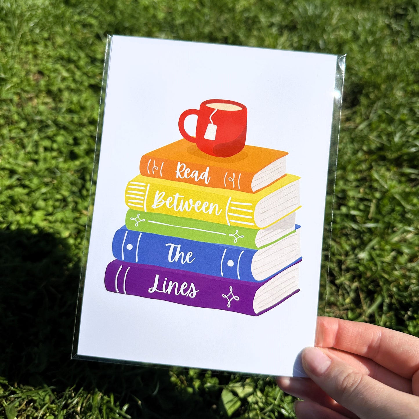 Rainbow Books - Unframed Art Print