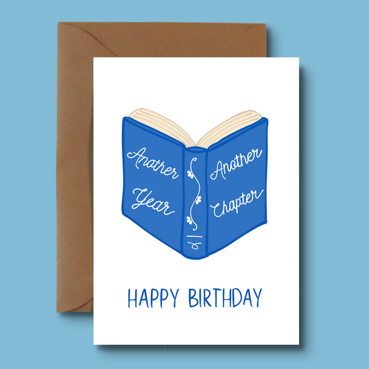 Birthday Card for Readers - Another Year, Another Chapter