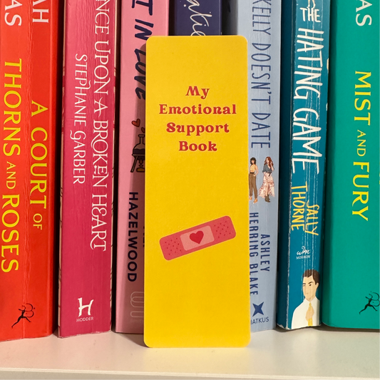 My Emotional Support Book - Yellow Bookmark