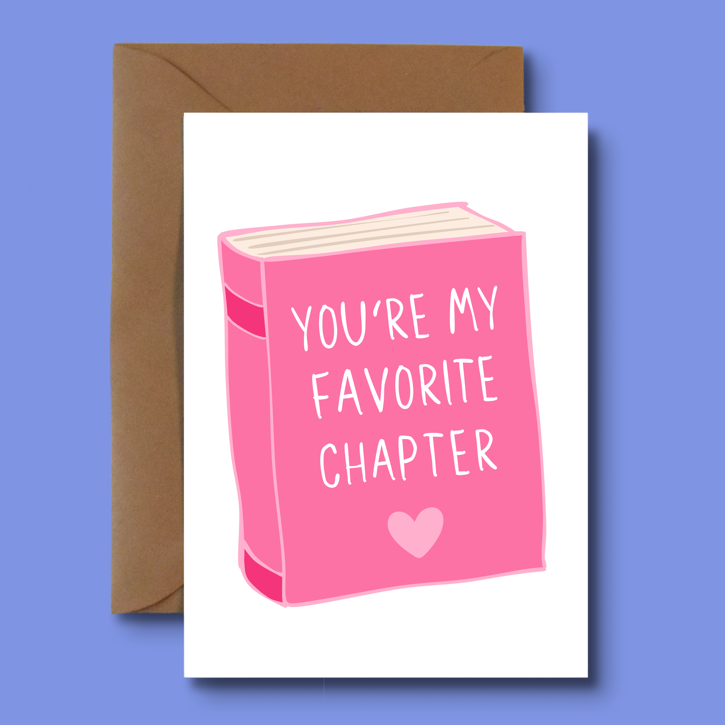 Thank You Card (Gender Neutral) – You're My Favorite Chapter