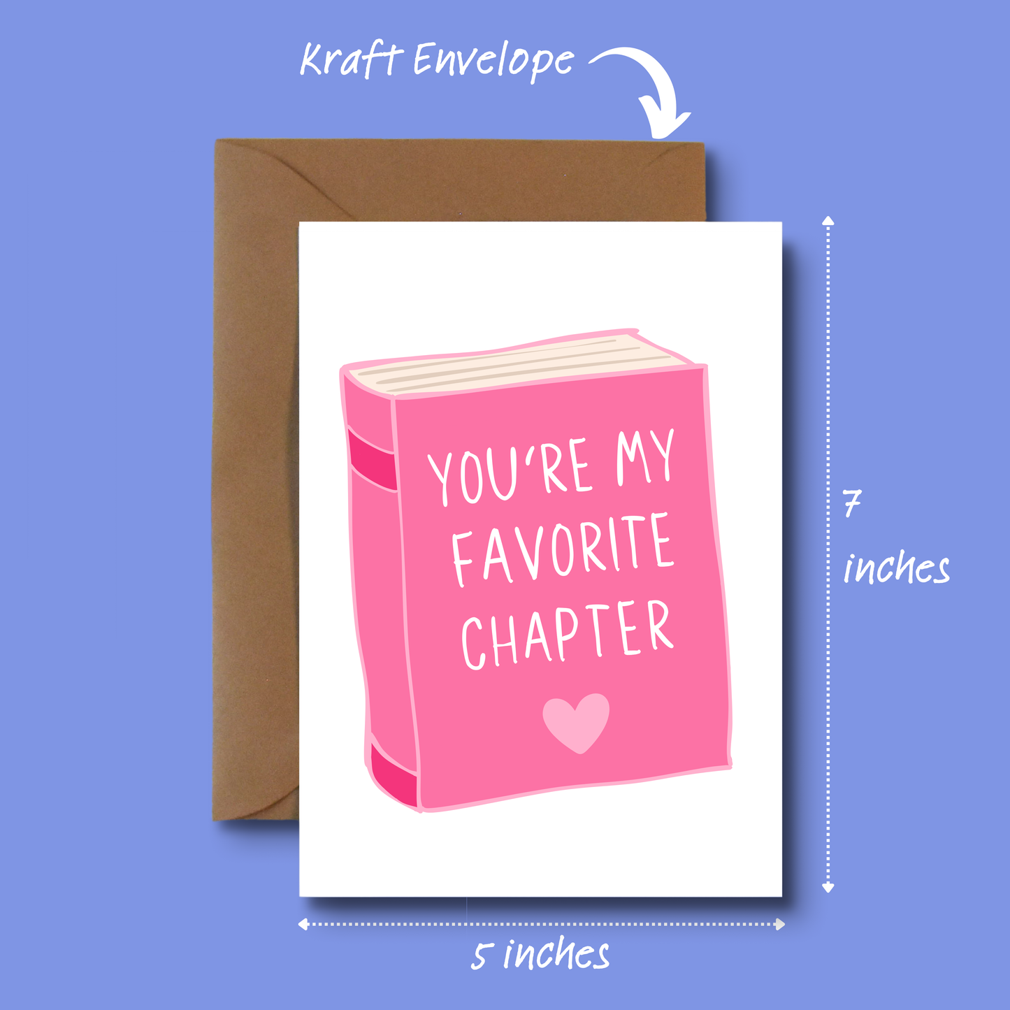 Thank You Card (Gender Neutral) – You're My Favorite Chapter