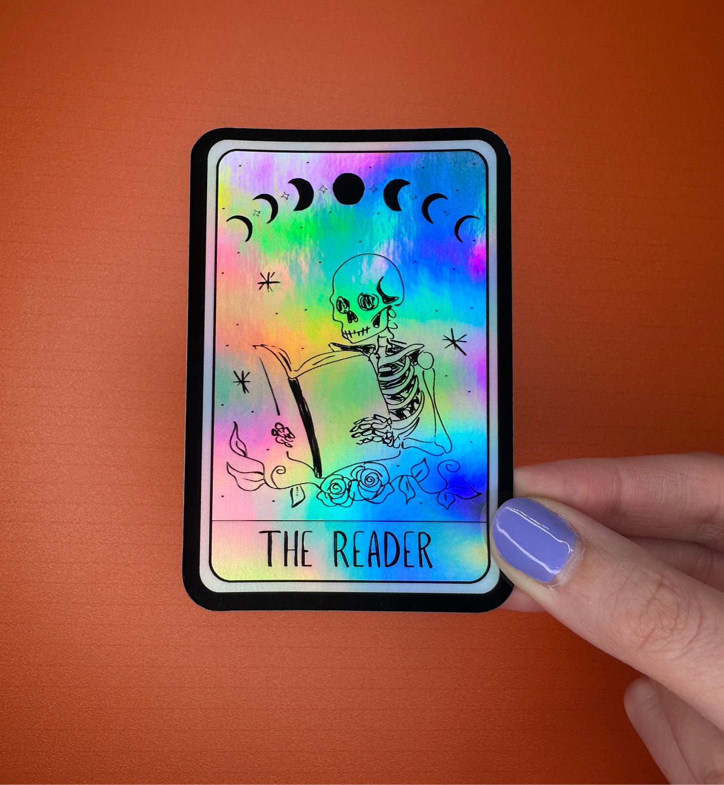 The Reader - Holographic Tarot Card Sticker