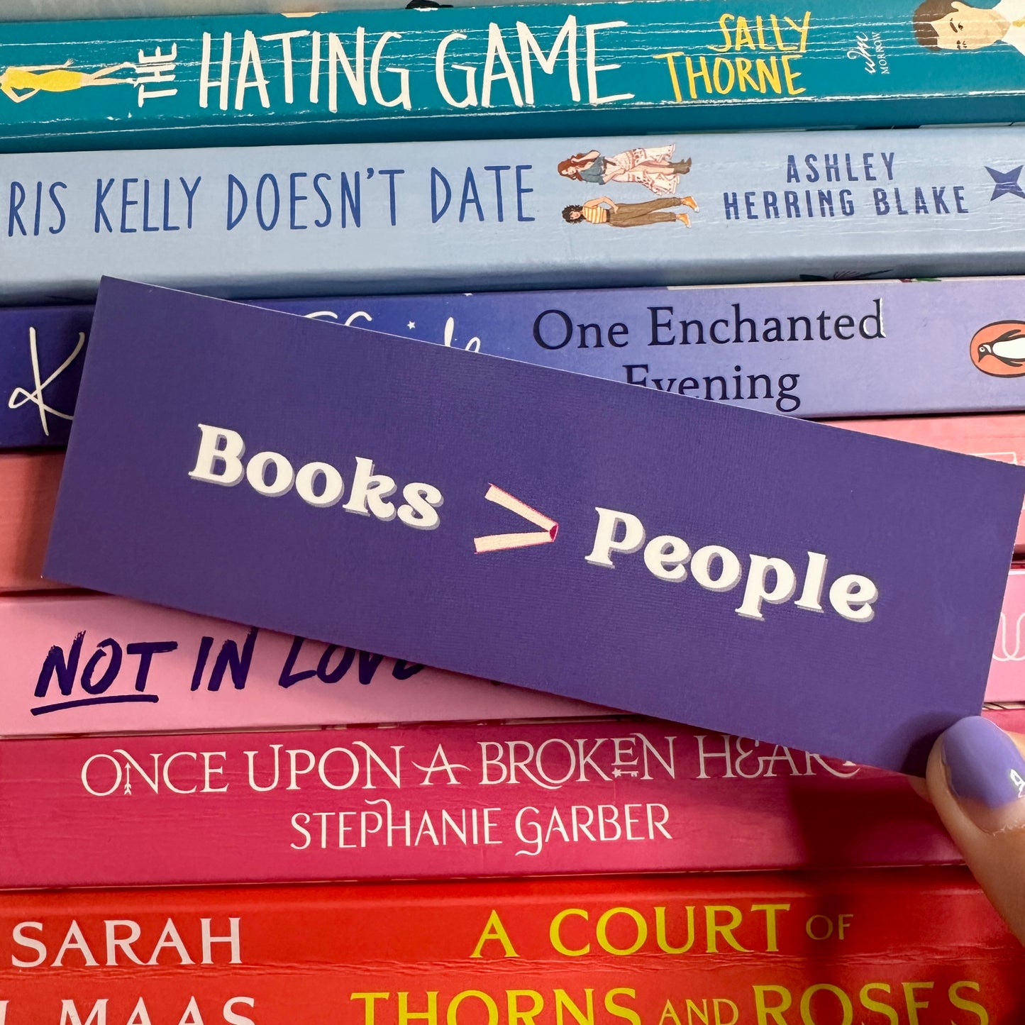 Books > People - Purple Bookmark