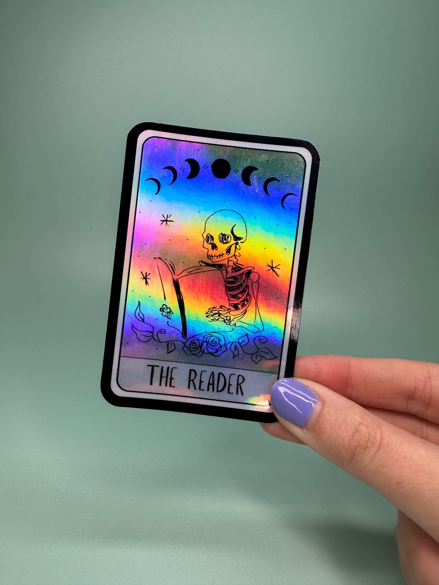 The Reader - Holographic Tarot Card Sticker